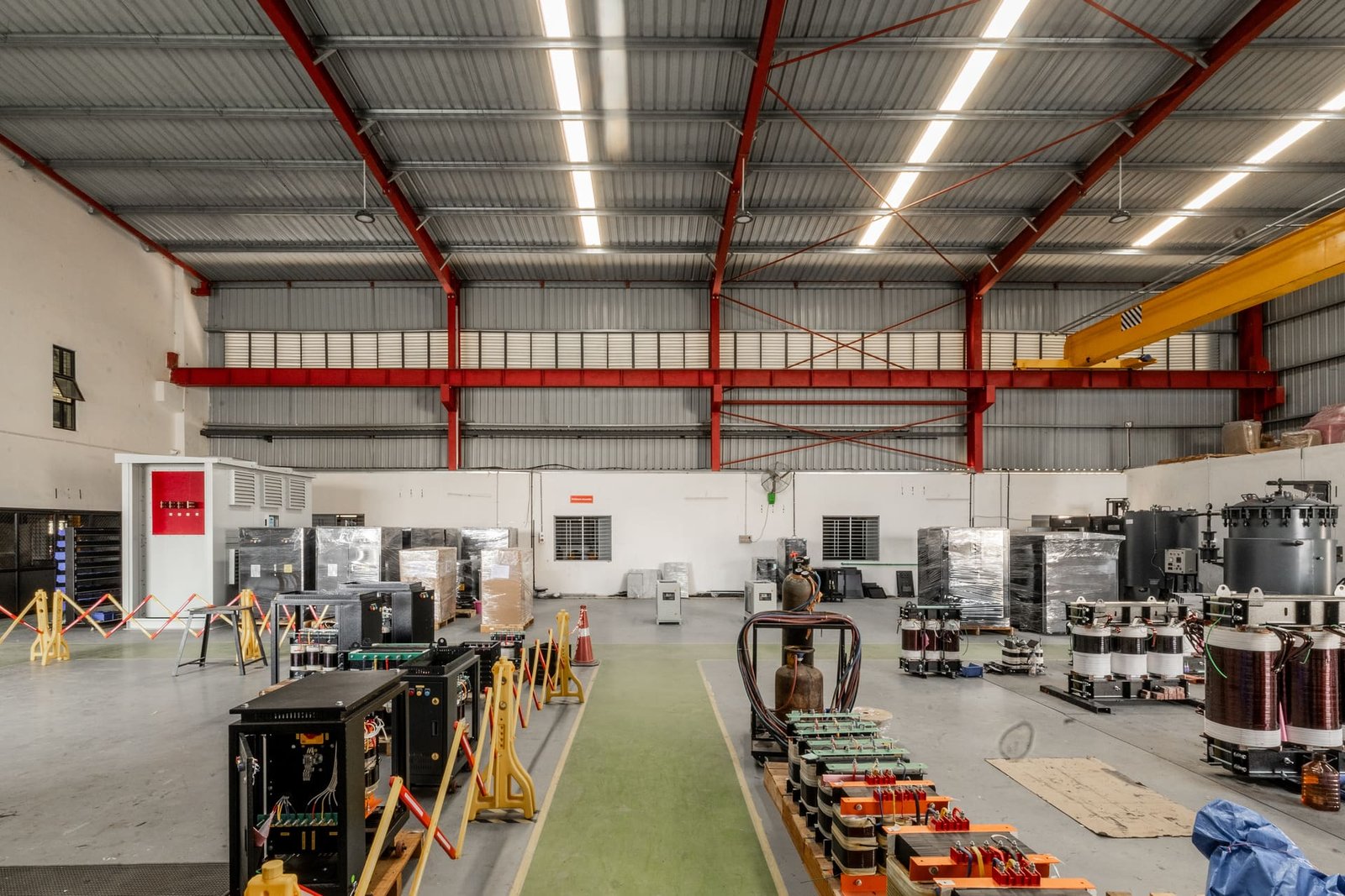Transformer manufacturing floor at Magnetic and Controls, Coimbatore